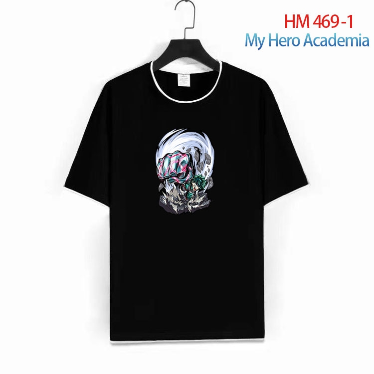 My Hero Academia Cotton round neck short sleeve T-shirt from S to 4XL HM 469 1