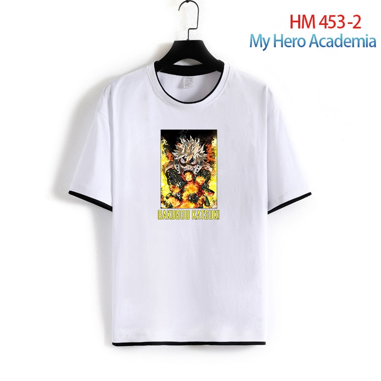 My Hero Academia Cotton round neck short sleeve T-shirt from S to 4XL  HM 453 2