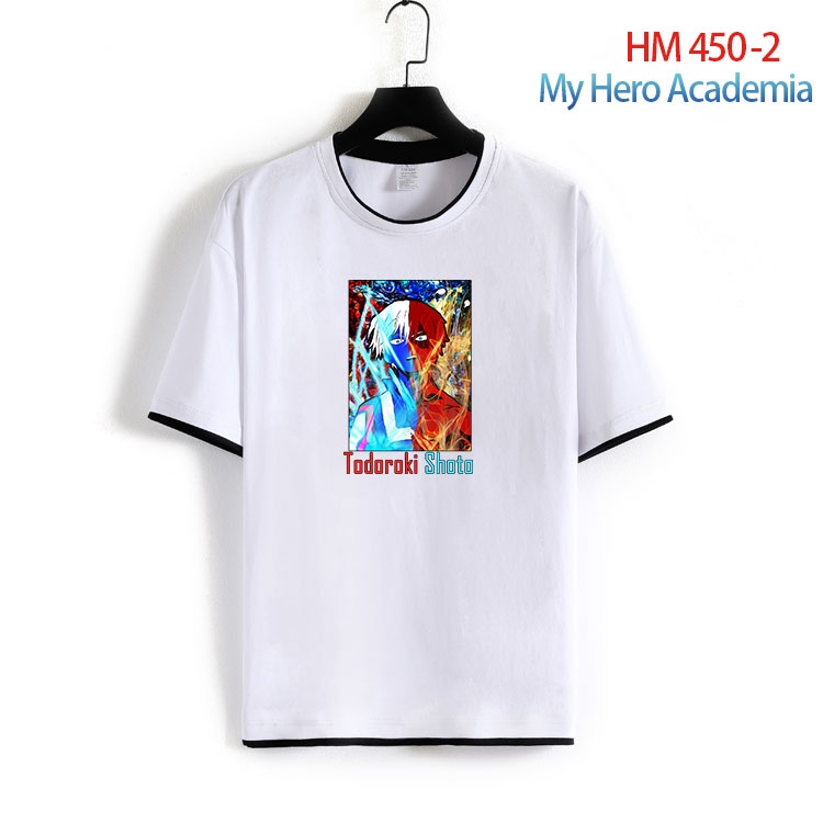 My Hero Academia Cotton round neck short sleeve T-shirt from S to 4XL  HM 450 2