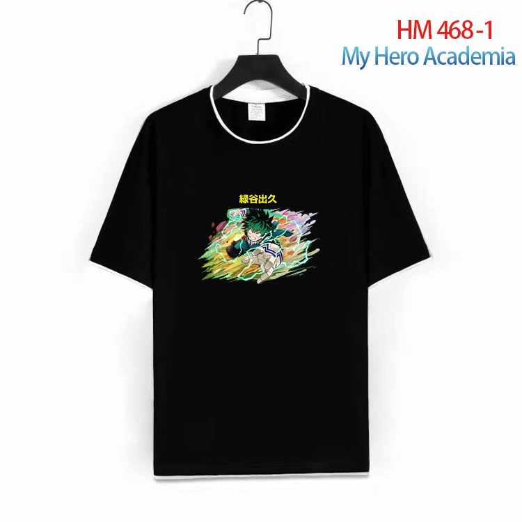 My Hero Academia Cotton round neck short sleeve T-shirt from S to 4XL  HM 468 1