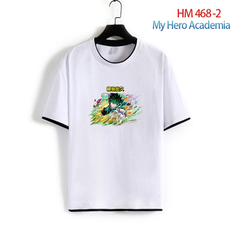 My Hero Academia Cotton round neck short sleeve T-shirt from S to 4XL HM 468 2