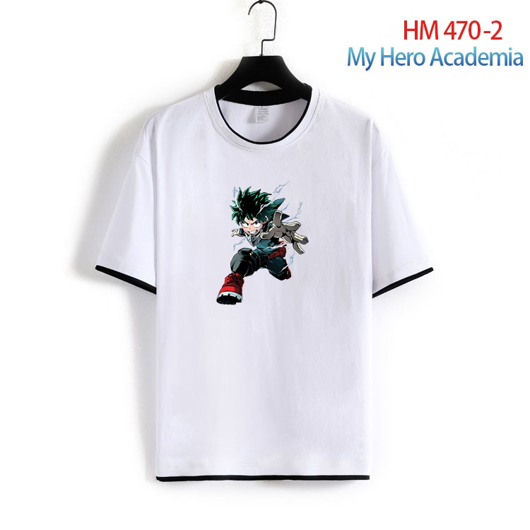 My Hero Academia Cotton round neck short sleeve T-shirt from S to 4XL  HM 470 2
