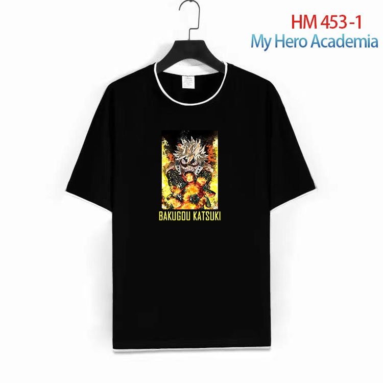 My Hero Academia Cotton round neck short sleeve T-shirt from S to 4XL   HM 453 1
