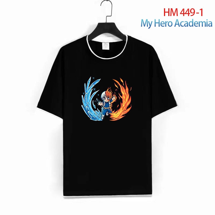 My Hero Academia Cotton round neck short sleeve T-shirt from S to 4XL HM 449 1