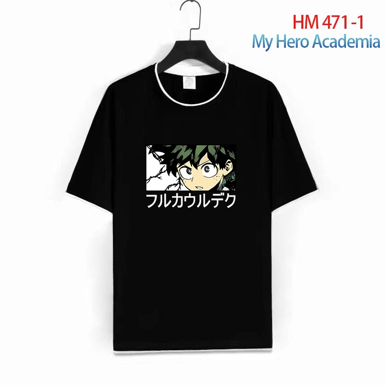 My Hero Academia Cotton round neck short sleeve T-shirt from S to 4XL  HM 471 1