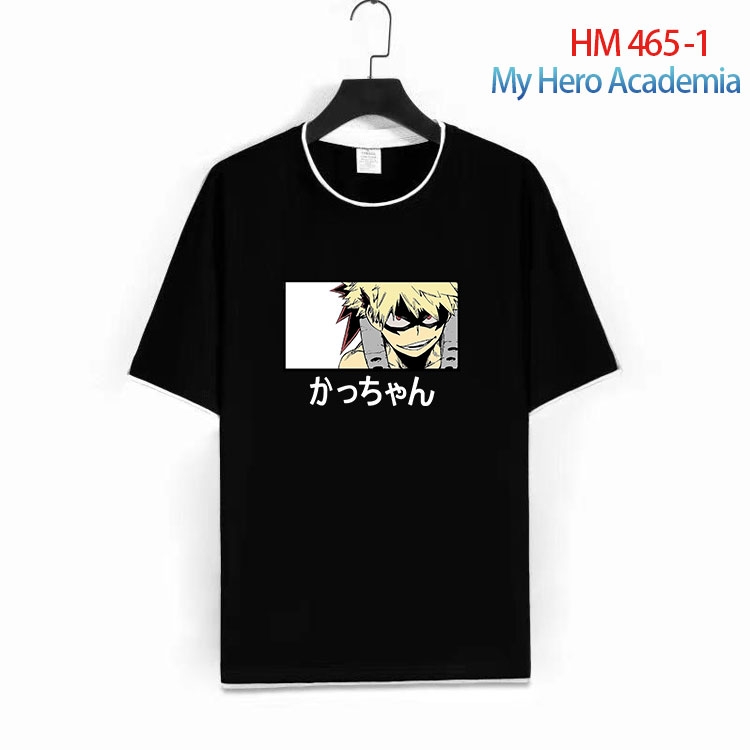 My Hero Academia Cotton round neck short sleeve T-shirt from S to 4XL HM 465 1