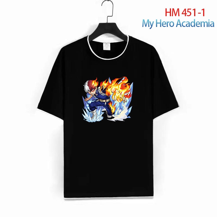 My Hero Academia Cotton round neck short sleeve T-shirt from S to 4XL HM 451 1