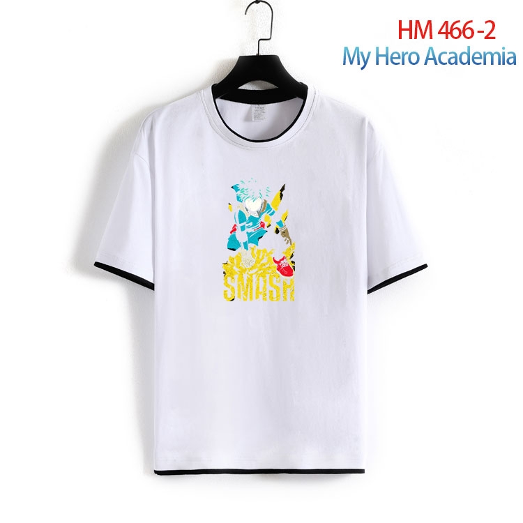 My Hero Academia Cotton round neck short sleeve T-shirt from S to 4XL HM 466 2