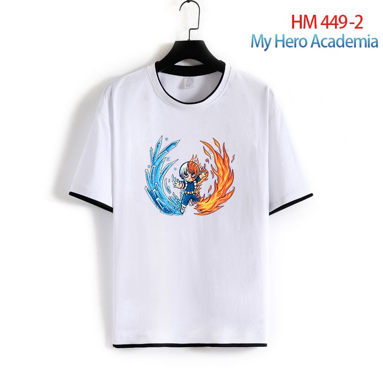 My Hero Academia Cotton round neck short sleeve T-shirt from S to 4XL  HM 449 2