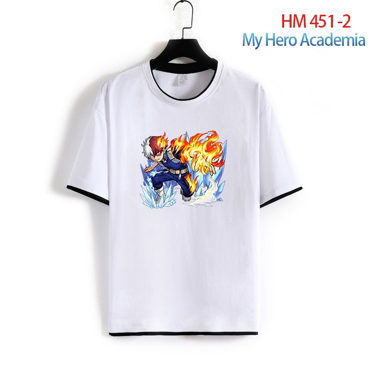 My Hero Academia Cotton round neck short sleeve T-shirt from S to 4XL   HM 451 2