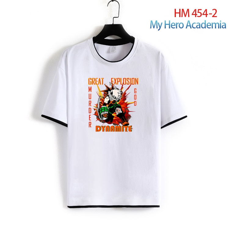 My Hero Academia Cotton round neck short sleeve T-shirt from S to 4XL  HM 454 2