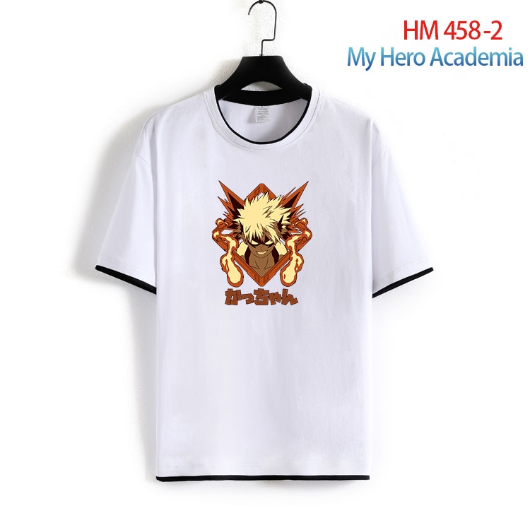 My Hero Academia Cotton round neck short sleeve T-shirt from S to 4XL  HM 458 2