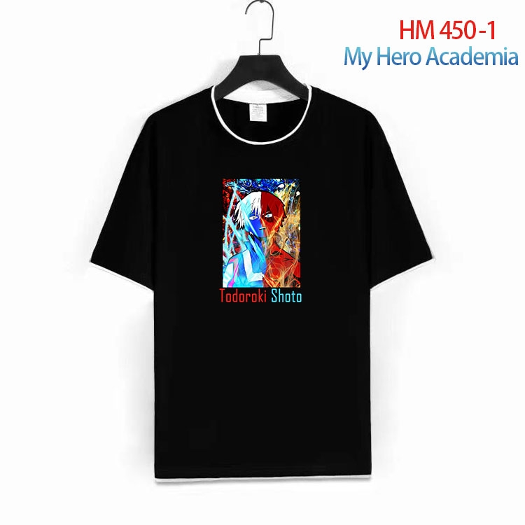 My Hero Academia Cotton round neck short sleeve T-shirt from S to 4XL HM 450 1