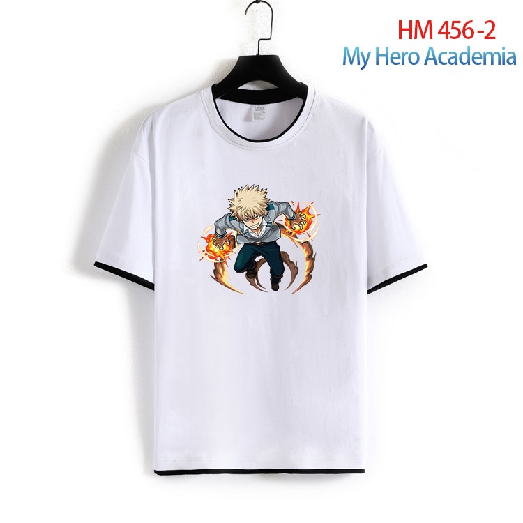 My Hero Academia Cotton round neck short sleeve T-shirt from S to 4XL   HM 456 2