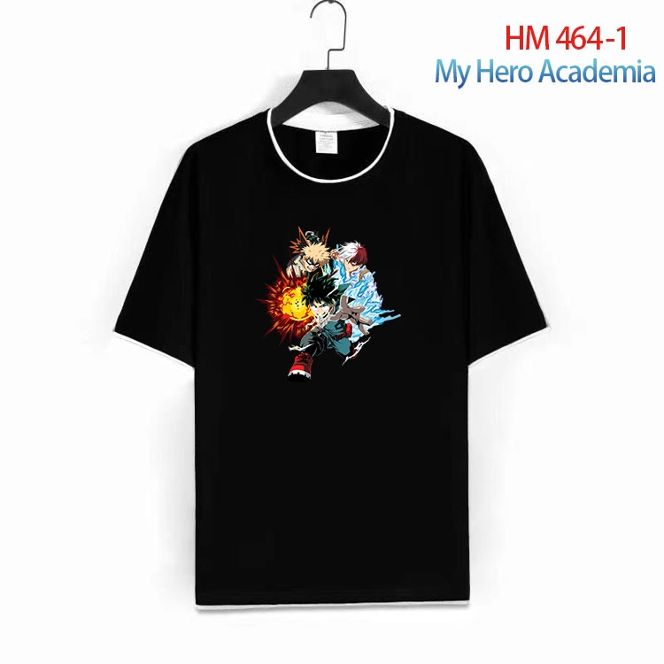 My Hero Academia Cotton round neck short sleeve T-shirt from S to 4XL  HM 464 1