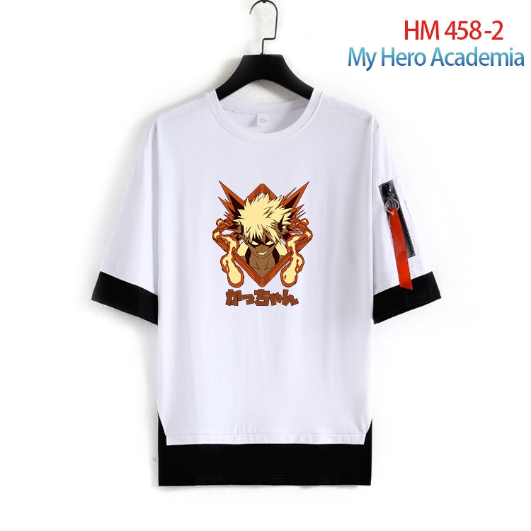 My Hero Academia round neck fake two loose T-shirts from S to 4XL HM-458-2