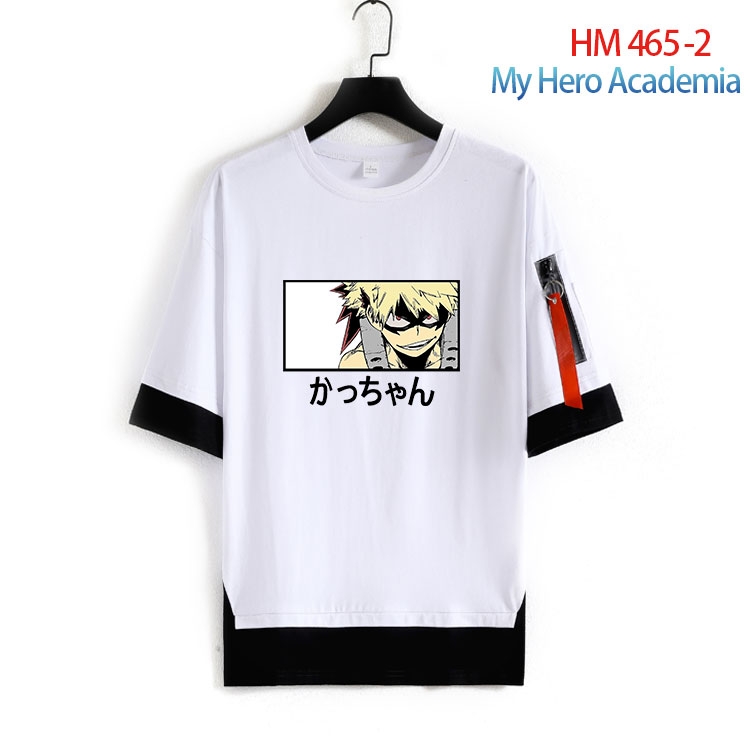 My Hero Academia round neck fake two loose T-shirts from S to 4XL HM-465-2