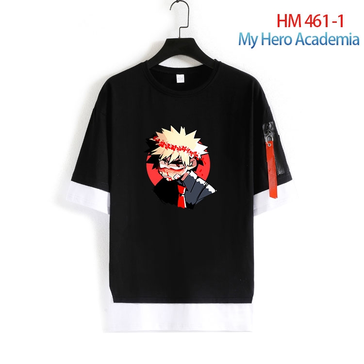 My Hero Academia round neck fake two loose T-shirts from S to 4XL HM-461-1