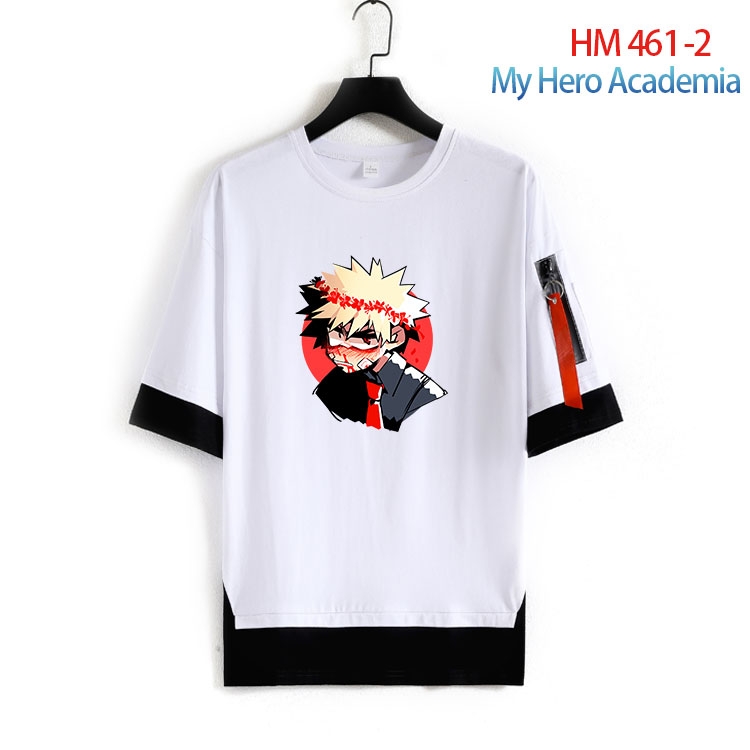 My Hero Academia round neck fake two loose T-shirts from S to 4XL  HM-461-2