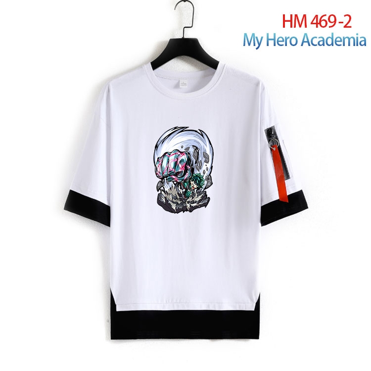 My Hero Academia round neck fake two loose T-shirts from S to 4XL HM-469-2
