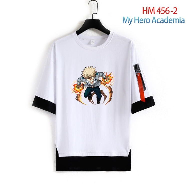 My Hero Academia round neck fake two loose T-shirts from S to 4XL  HM-456-2