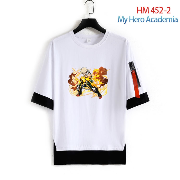 My Hero Academia round neck fake two loose T-shirts from S to 4XL HM-452-2