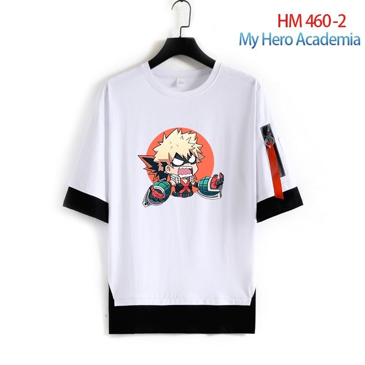My Hero Academia round neck fake two loose T-shirts from S to 4XL HM-460-2