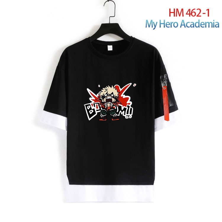 My Hero Academia round neck fake two loose T-shirts from S to 4XL HM-462-1