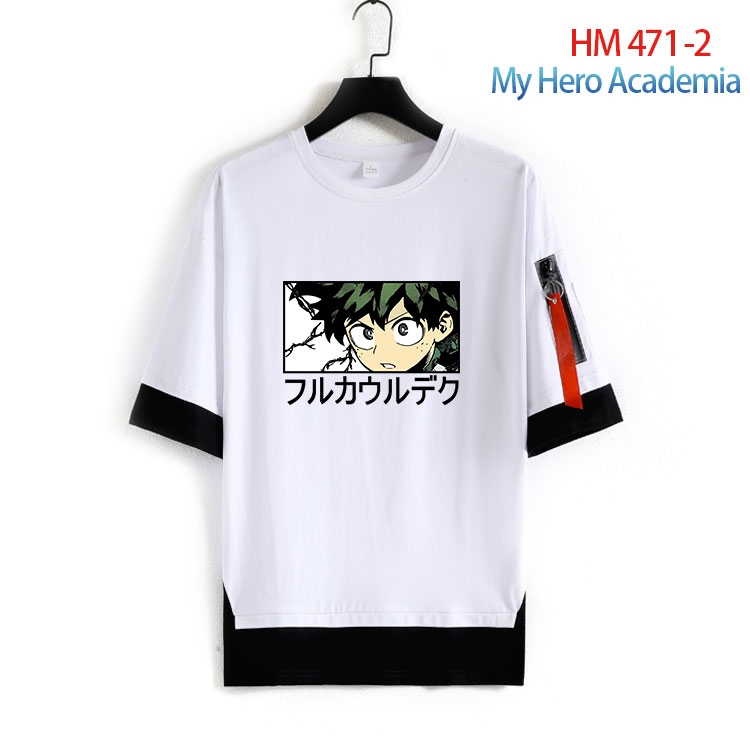 My Hero Academia round neck fake two loose T-shirts from S to 4XL HM-471-2