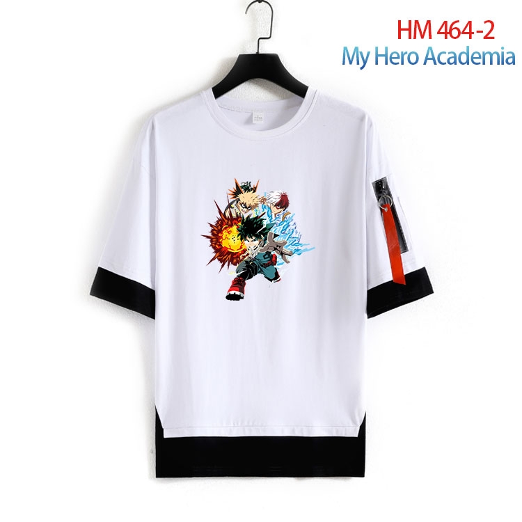 My Hero Academia round neck fake two loose T-shirts from S to 4XL  HM-464-2