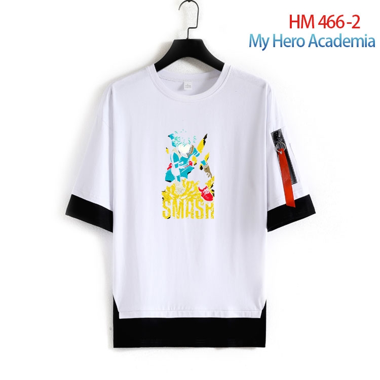 My Hero Academia round neck fake two loose T-shirts from S to 4XL  HM-466-2