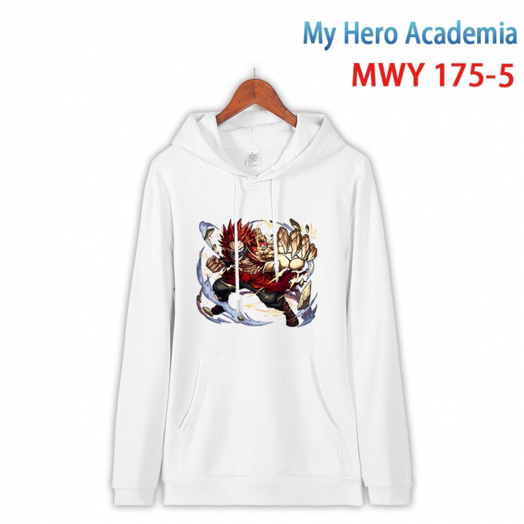 My Hero Academia  Long sleeve hooded patch pocket cotton sweatshirt from S to 4XL MWY 175 5