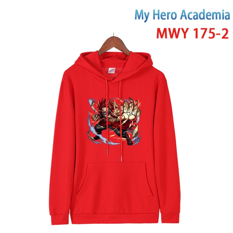 My Hero Academia  Long sleeve hooded patch pocket cotton sweatshirt from S to 4XL  MWY 175 2
