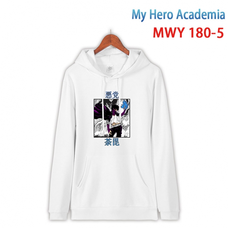 My Hero Academia  Long sleeve hooded patch pocket cotton sweatshirt from S to 4XL MWY 180 5