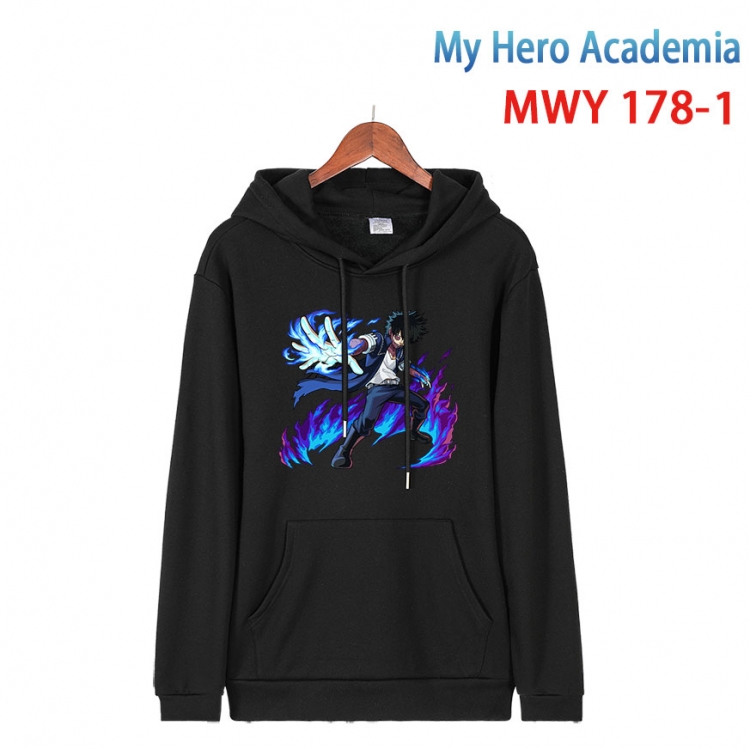 My Hero Academia  Long sleeve hooded patch pocket cotton sweatshirt from S to 4XL MWY 178 1