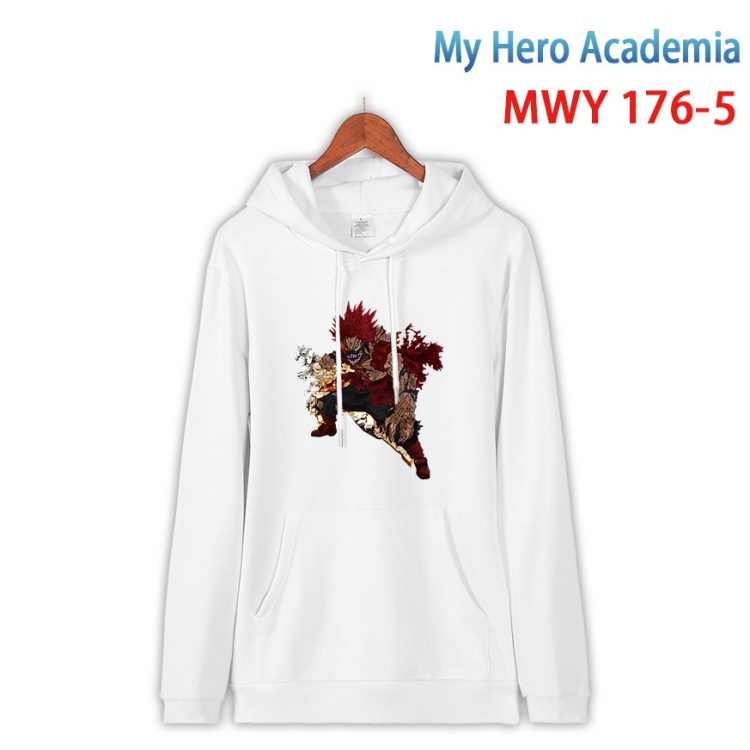 My Hero Academia  Long sleeve hooded patch pocket cotton sweatshirt from S to 4XL MWY 176 5