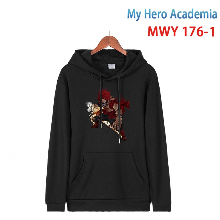 My Hero Academia  Long sleeve hooded patch pocket cotton sweatshirt from S to 4XL  MWY 176 1