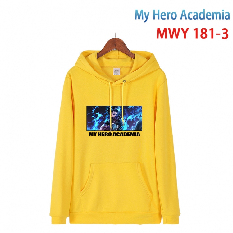 My Hero Academia  Long sleeve hooded patch pocket cotton sweatshirt from S to 4XL  mwy 181 3