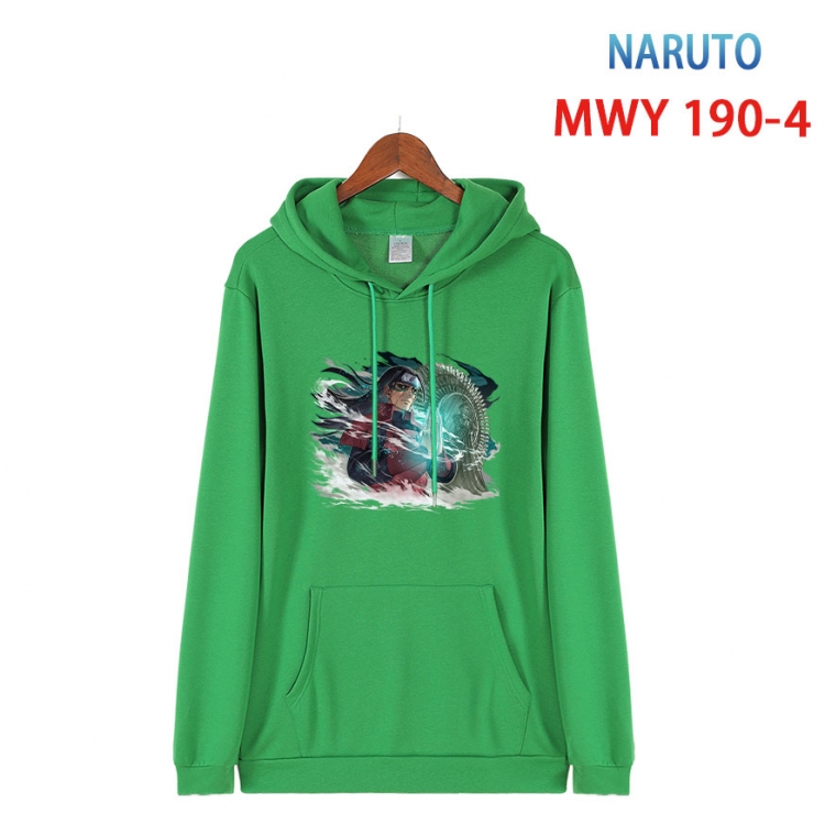 Naruto  Long sleeve hooded patch pocket cotton sweatshirt from S to 4XL MWY 190 4