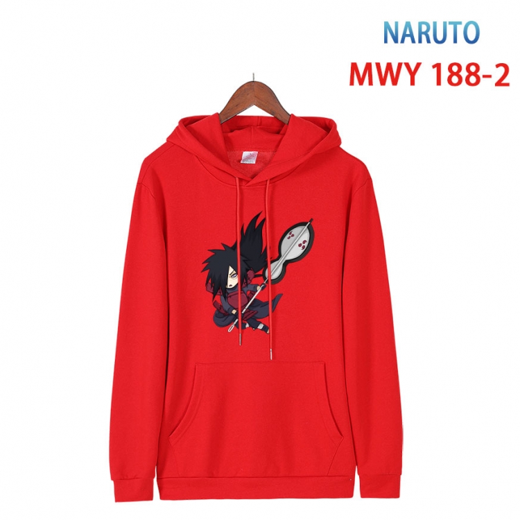 Naruto  Long sleeve hooded patch pocket cotton sweatshirt from S to 4XL MWY 188 2