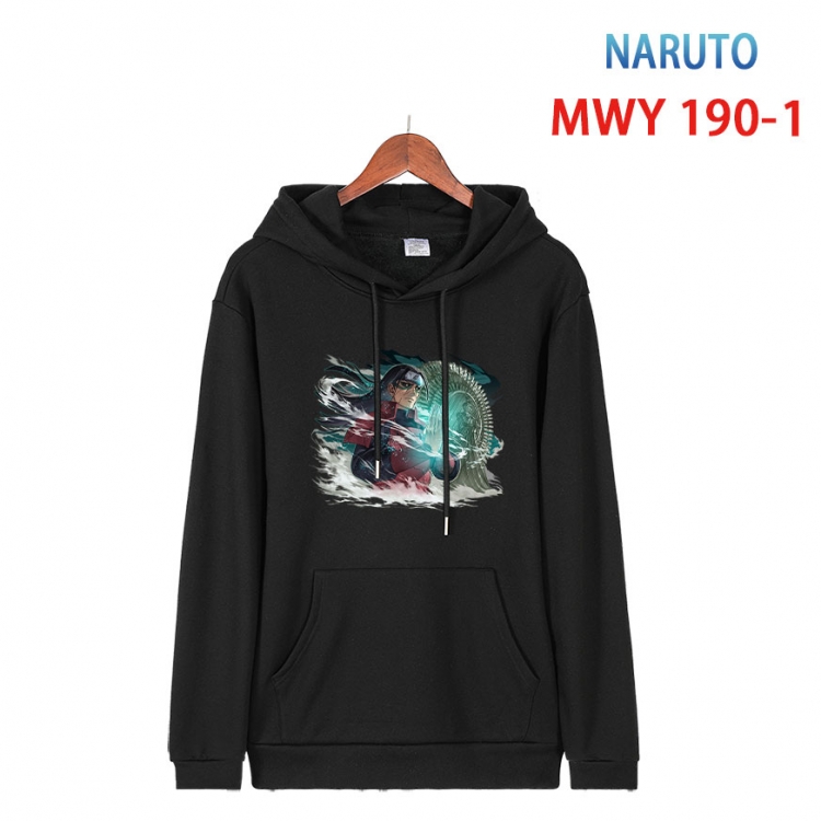 Naruto  Long sleeve hooded patch pocket cotton sweatshirt from S to 4XL MWY 190 1