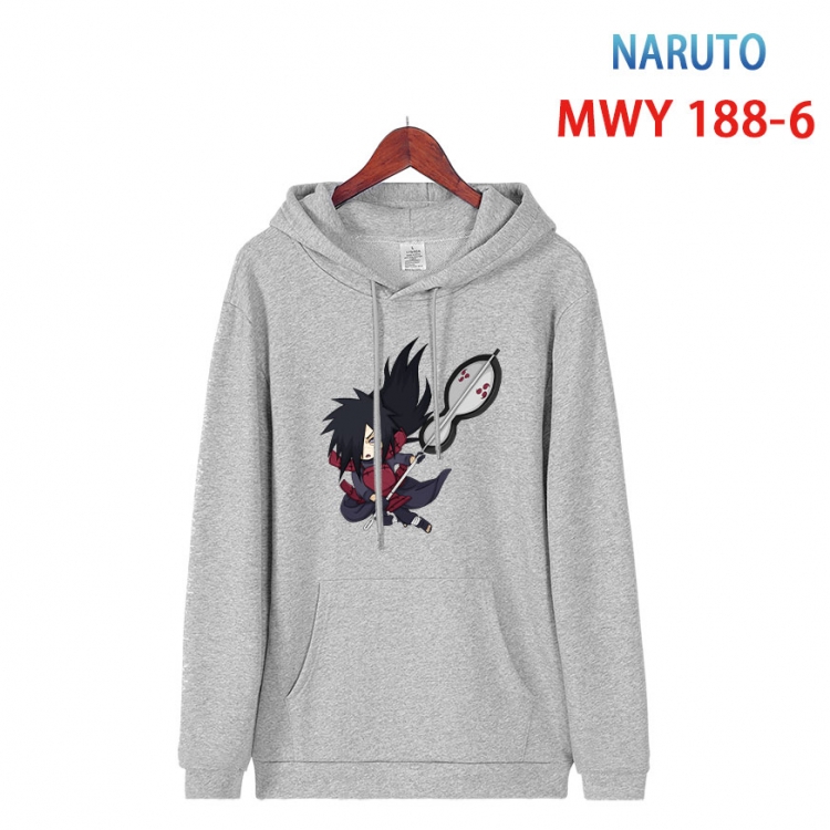 Naruto  Long sleeve hooded patch pocket cotton sweatshirt from S to 4XL  MWY 188 6