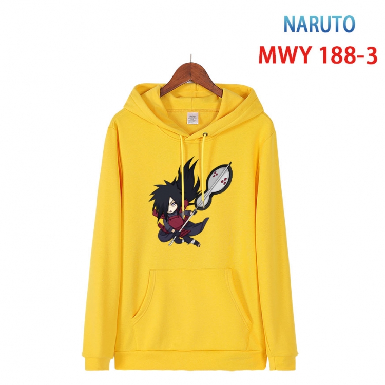 Naruto  Long sleeve hooded patch pocket cotton sweatshirt from S to 4XL MWY 188 3