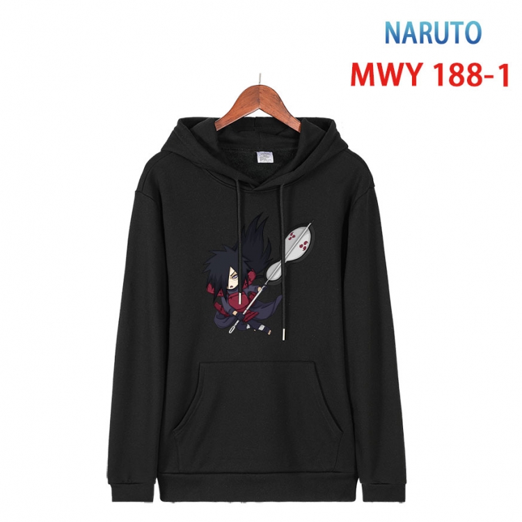 Naruto  Long sleeve hooded patch pocket cotton sweatshirt from S to 4XL MWY 188 1