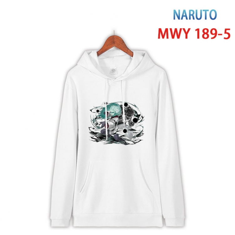 Naruto  Long sleeve hooded patch pocket cotton sweatshirt from S to 4XL MWY 189 5