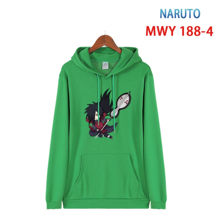 Naruto  Long sleeve hooded patch pocket cotton sweatshirt from S to 4XL  MWY 188 4