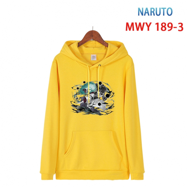 Naruto  Long sleeve hooded patch pocket cotton sweatshirt from S to 4XL MWY 189 3