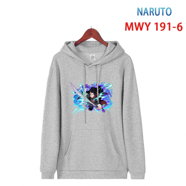 Naruto  Long sleeve hooded patch pocket cotton sweatshirt from S to 4XL MWY 191 6