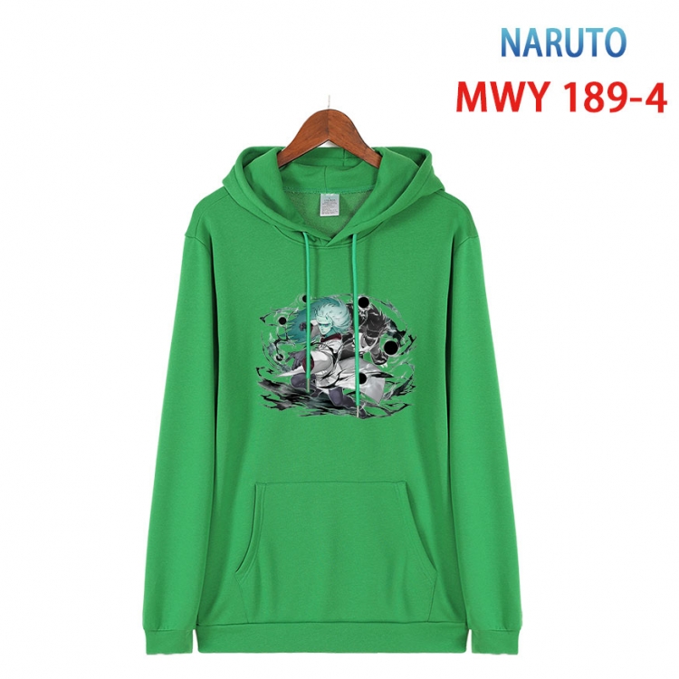 Naruto  Long sleeve hooded patch pocket cotton sweatshirt from S to 4XL  MWY 189 4