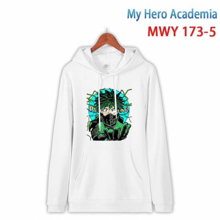 My Hero Academia Cartoon hooded patch pocket cotton sweatshirt from S to 4XL  MWY-173-5